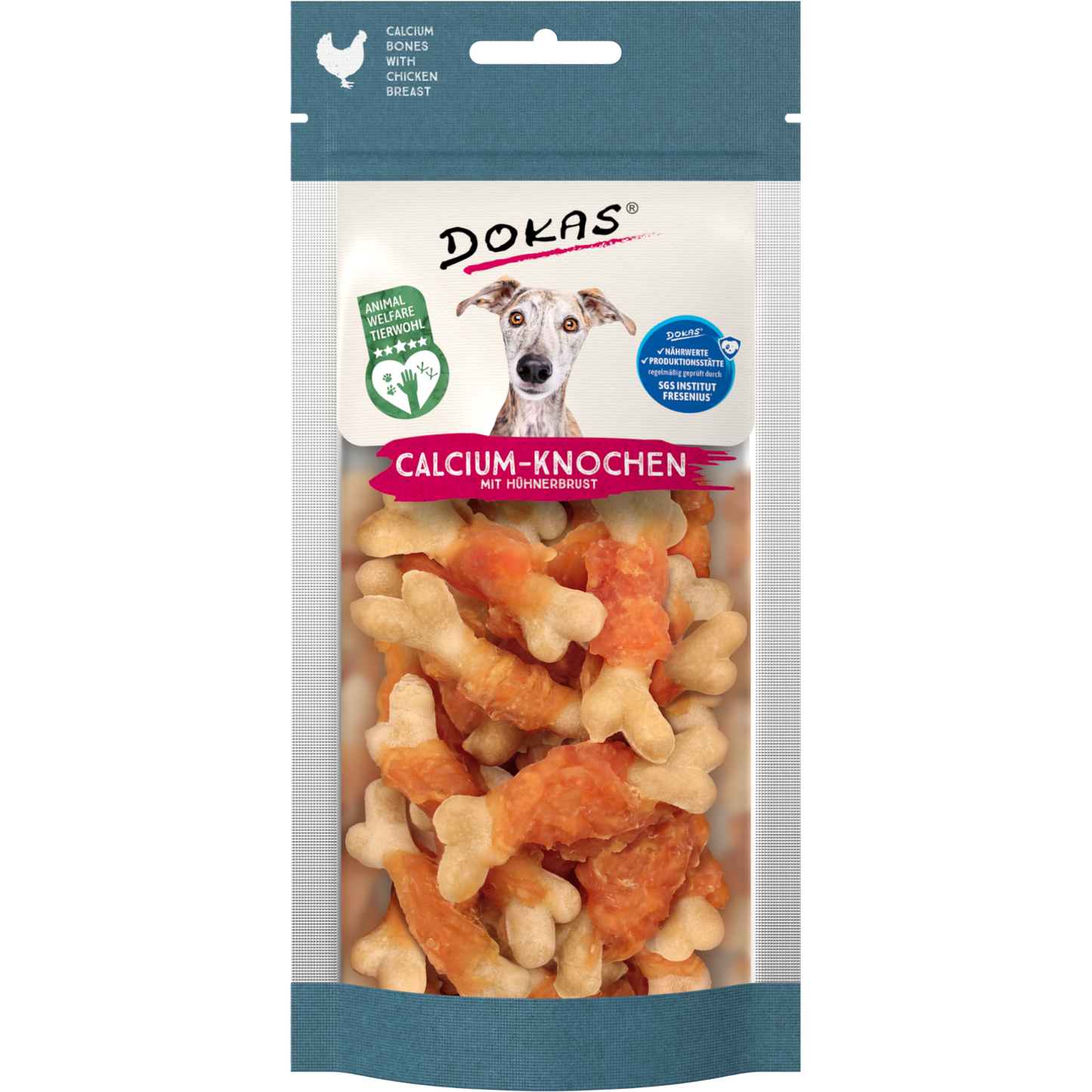 Dokas Dog - Calcium-Knochen mit Hühnerbrust