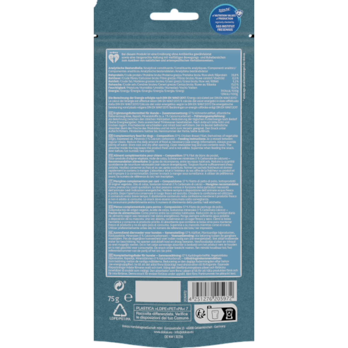 Dokas Dog - Calcium-Knochen mit Hühnerbrust