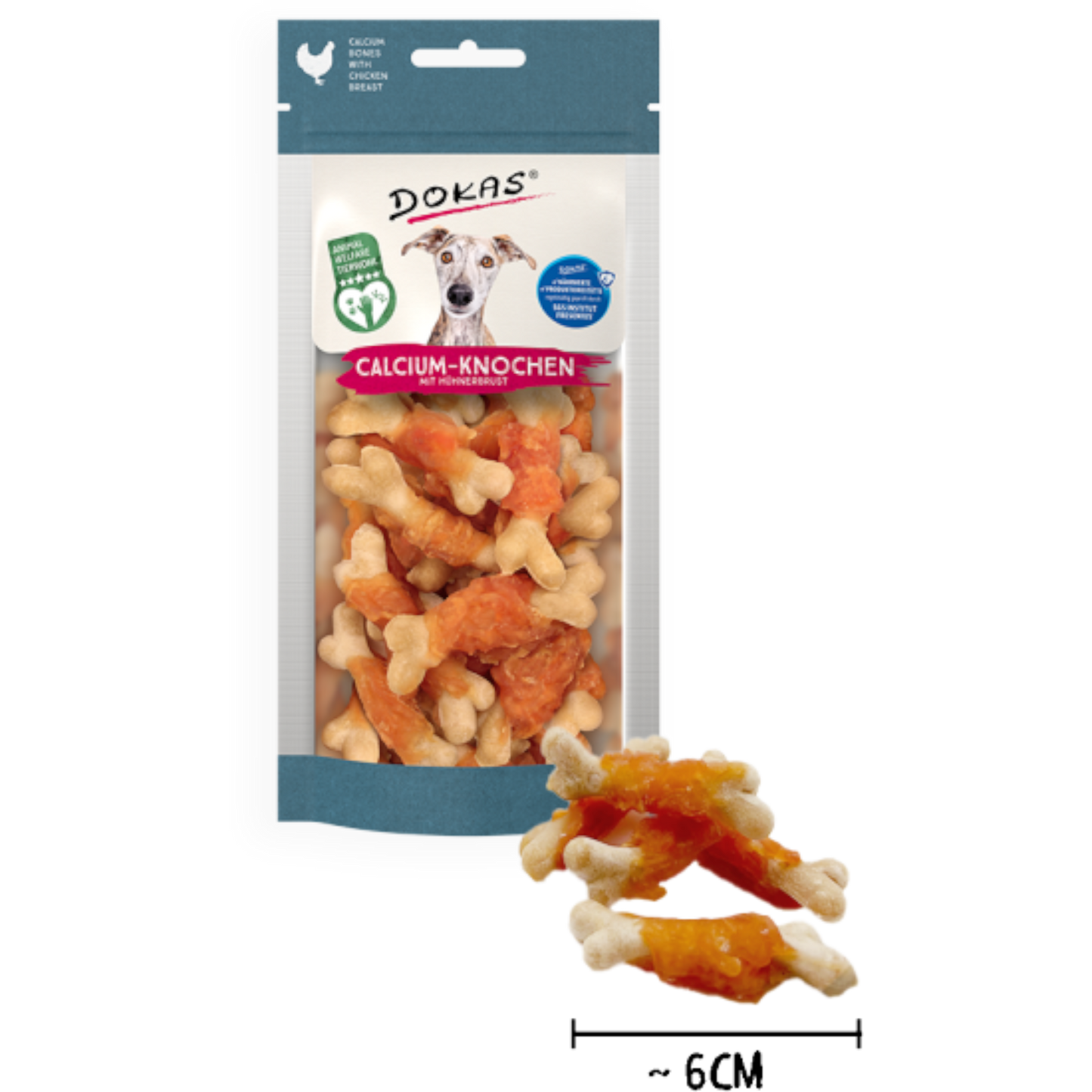 Dokas Dog - Calcium-Knochen mit Hühnerbrust