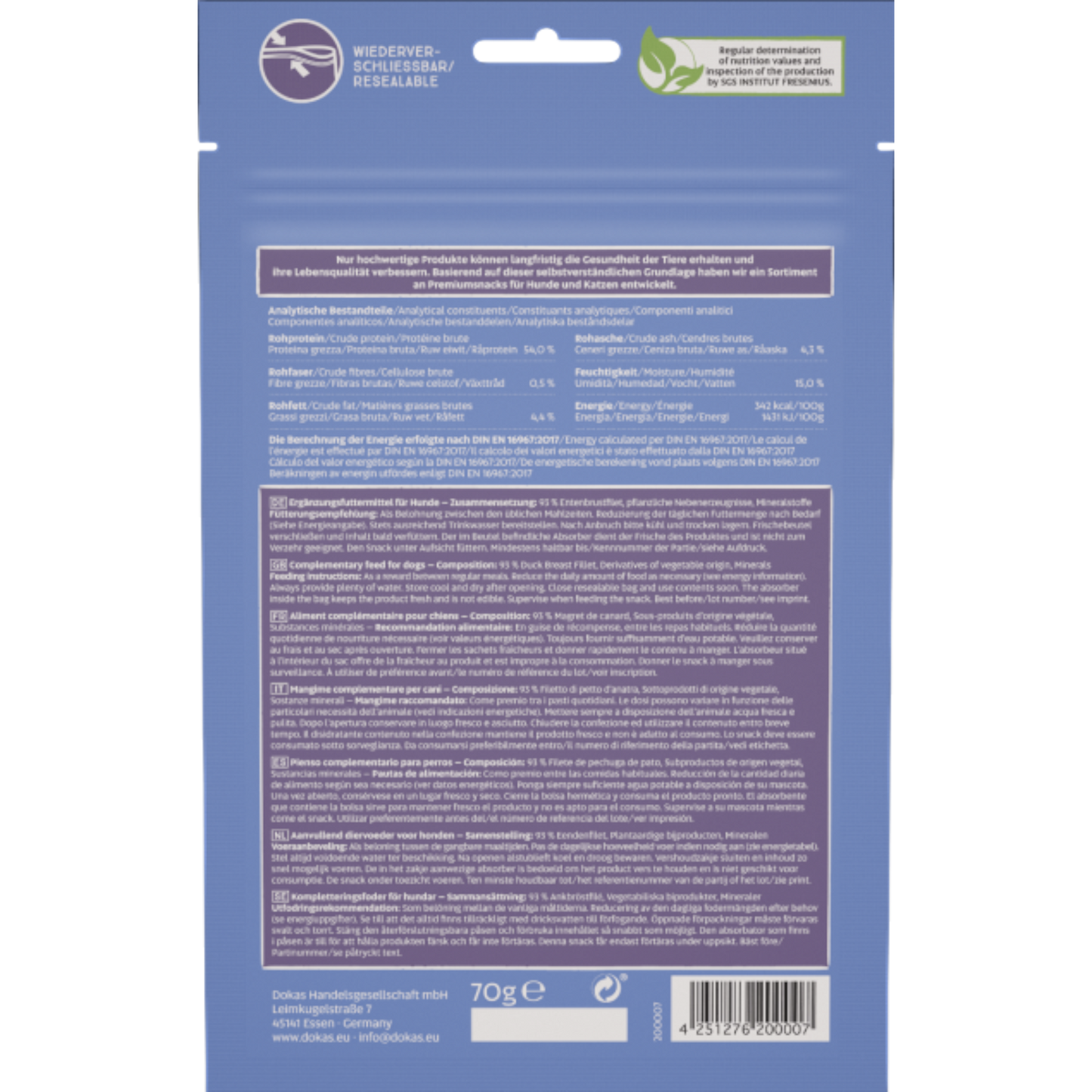 Dokas Dog - Entenbrust Stückchen