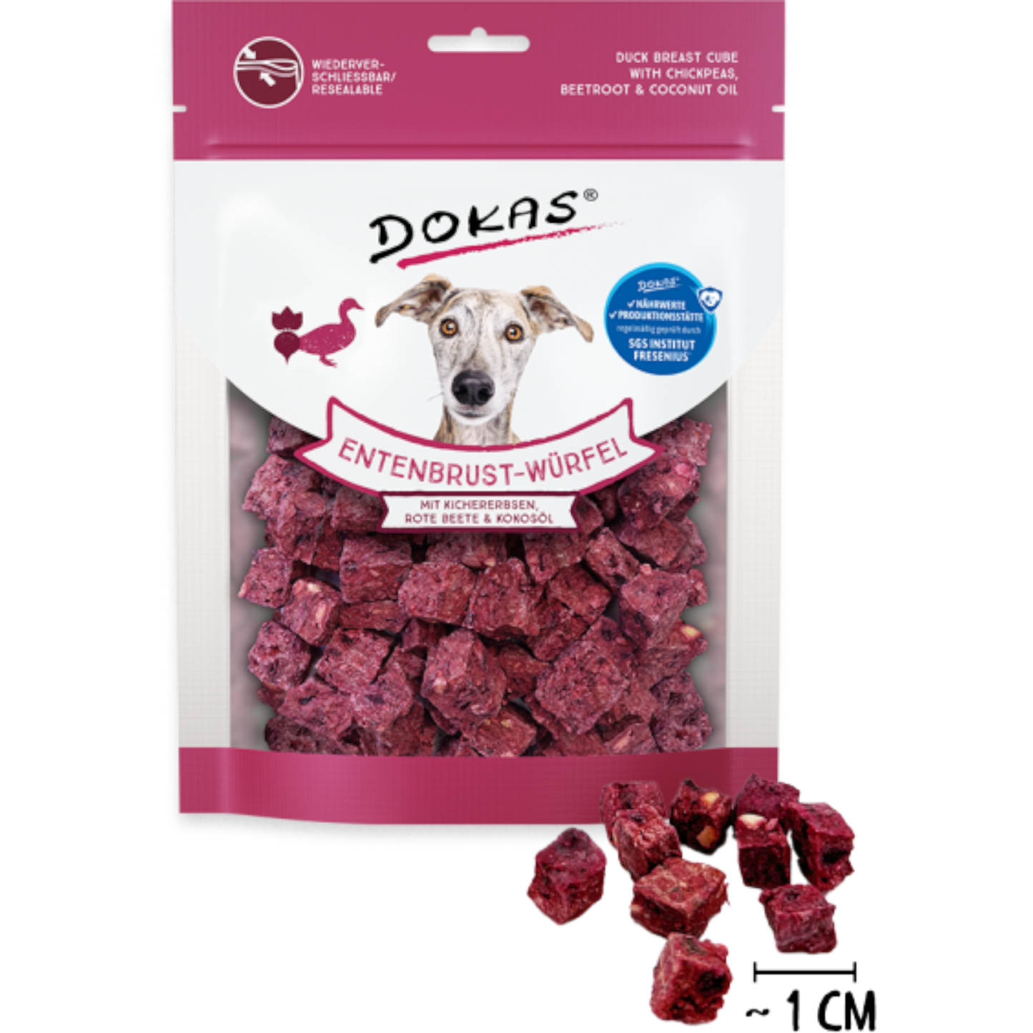 Dokas Dog - Entenbrust-Würfel mit Kichererbsen