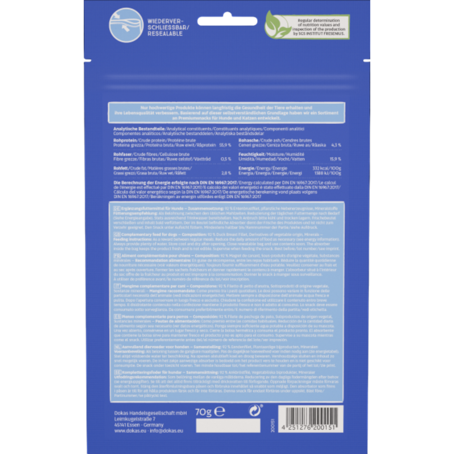 Dokas Dog - Entenbrust getrocknet