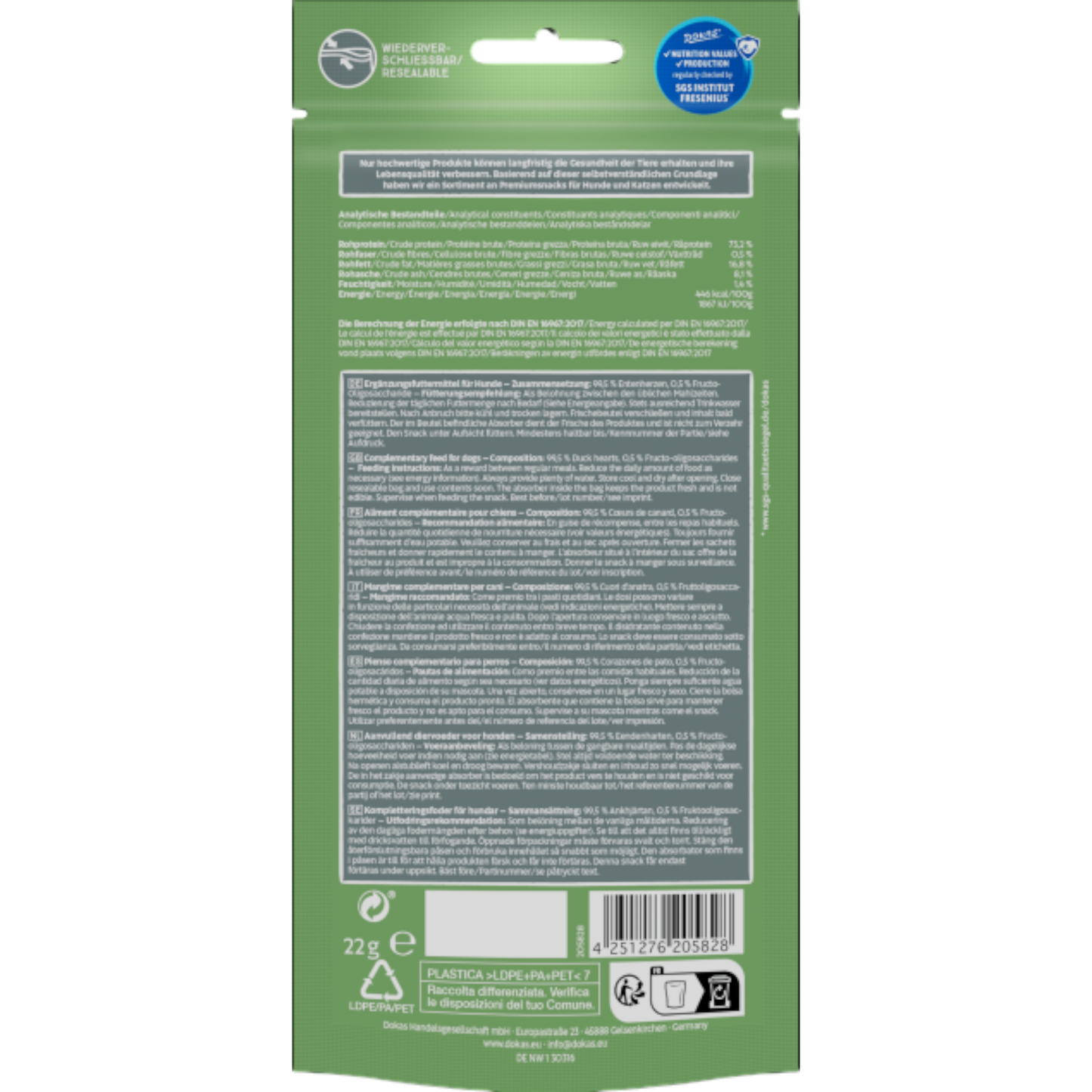 Dokas Dog - Entenherzen (gefriergetrocknet)