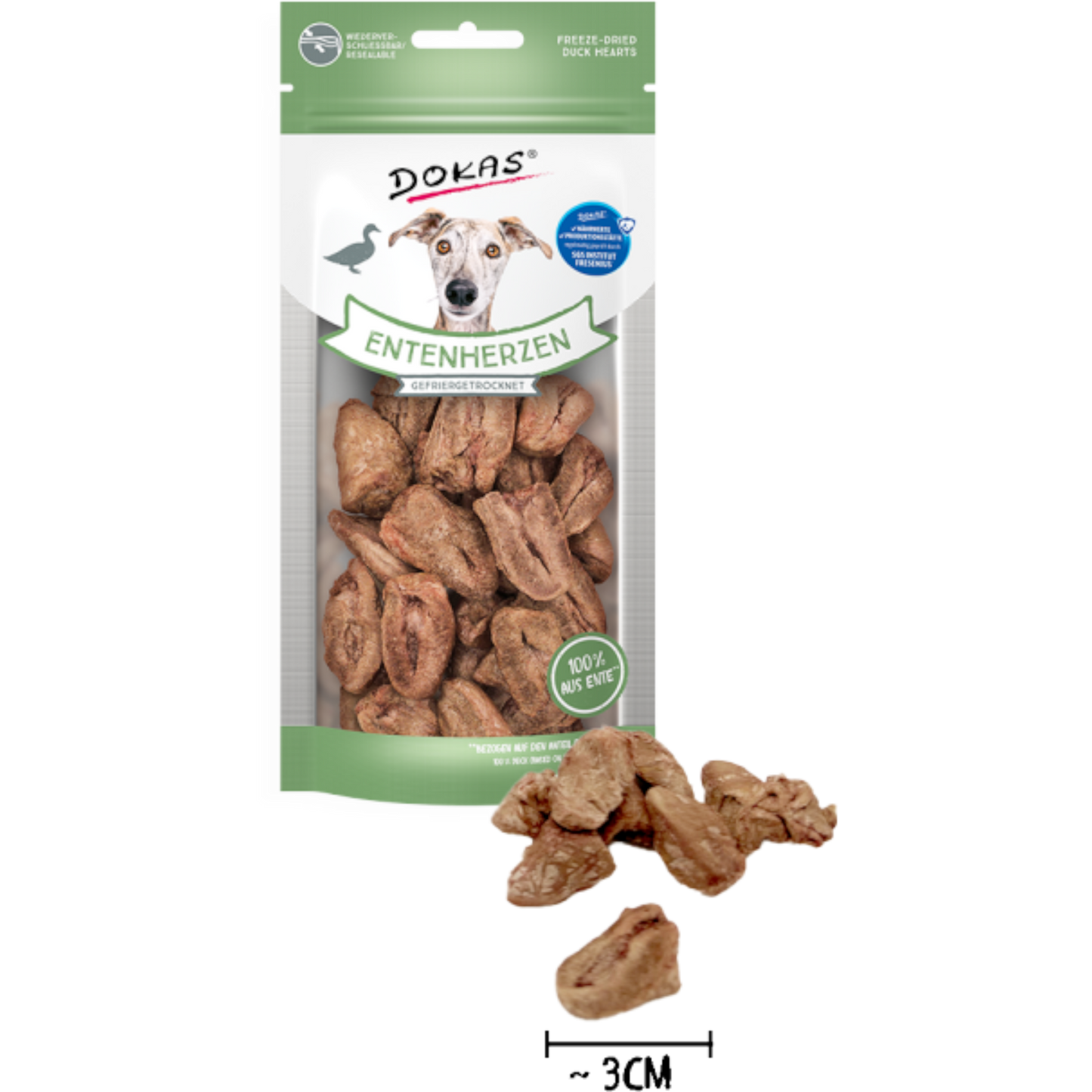 Dokas Dog - Entenherzen (gefriergetrocknet)