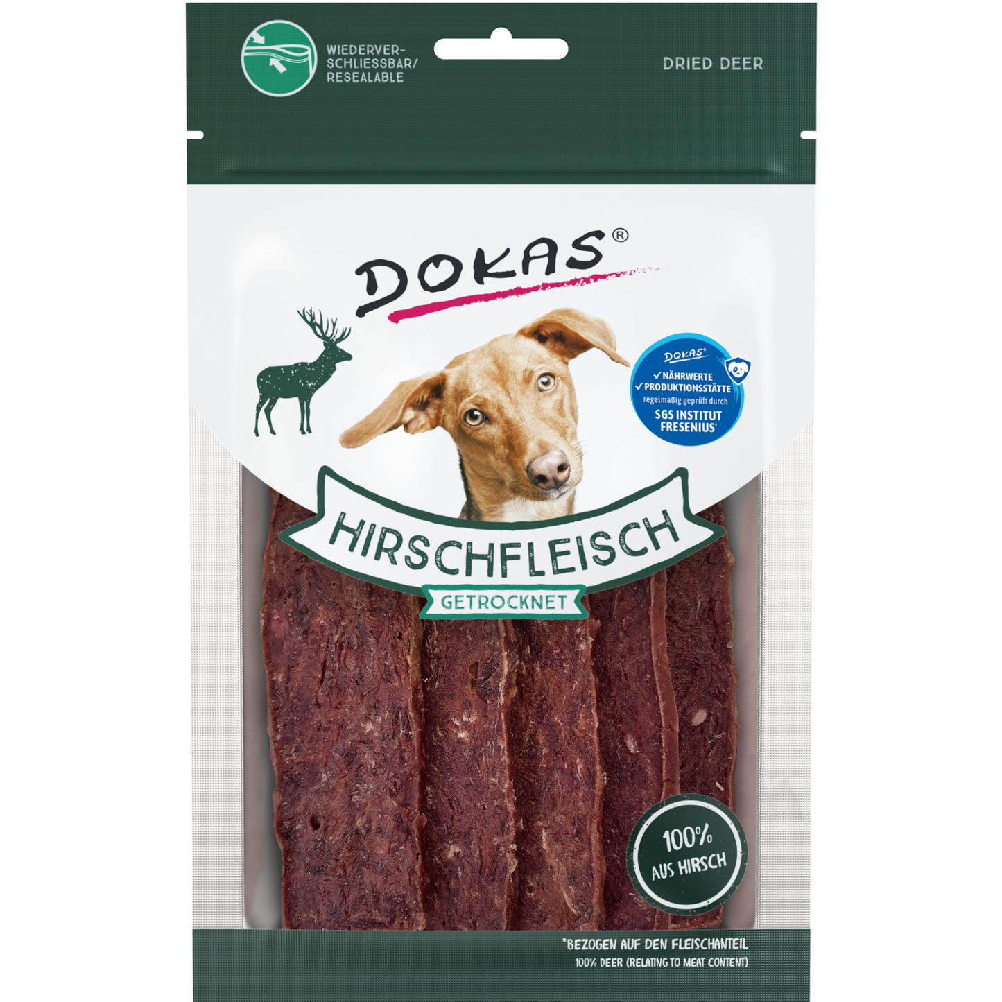 Dokas Dog - Hirschfleisch getrocknet