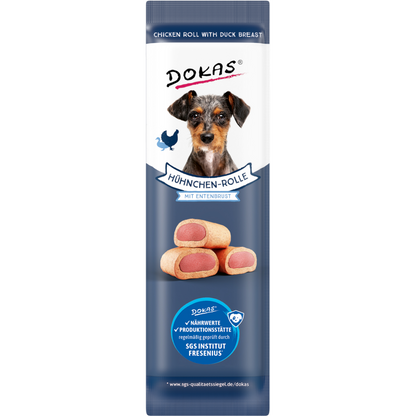 Dokas Dog - Hühnchen-Rolle mit Ente