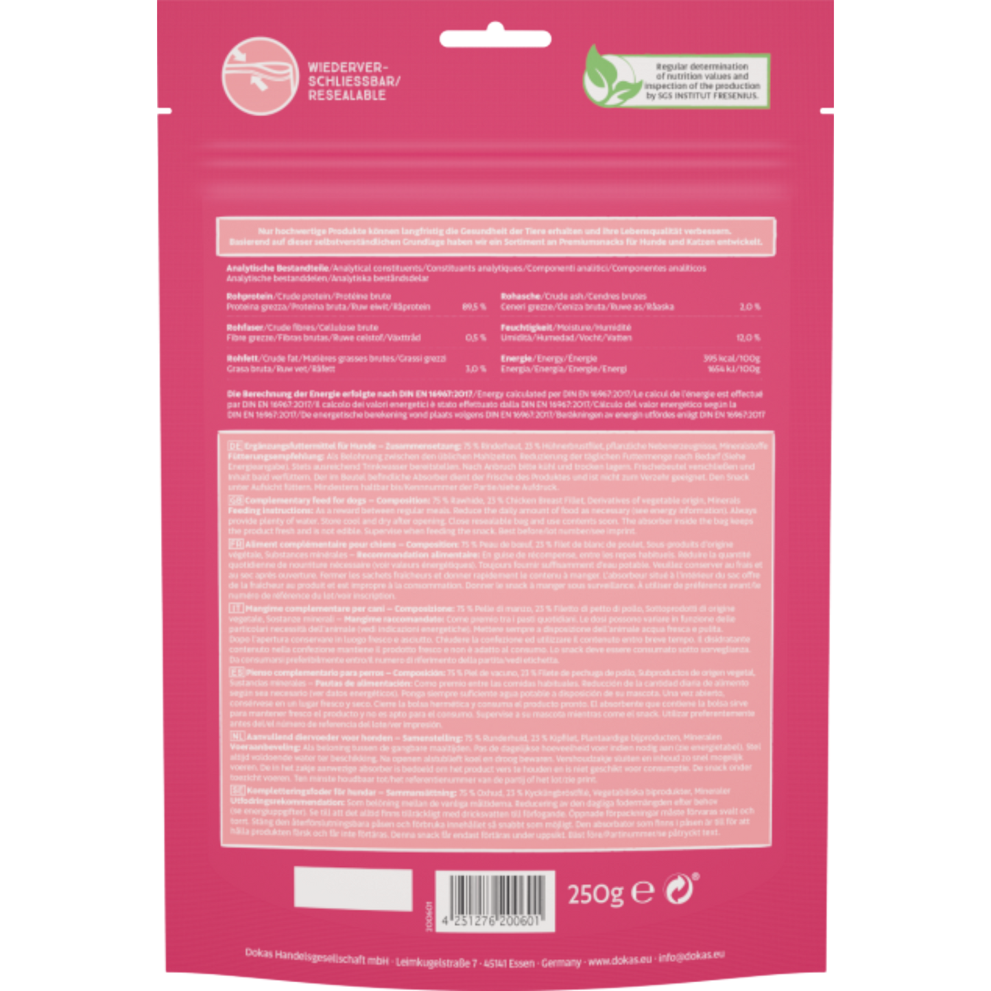 Dokas Dog - Hühnerbrust Kaurolle