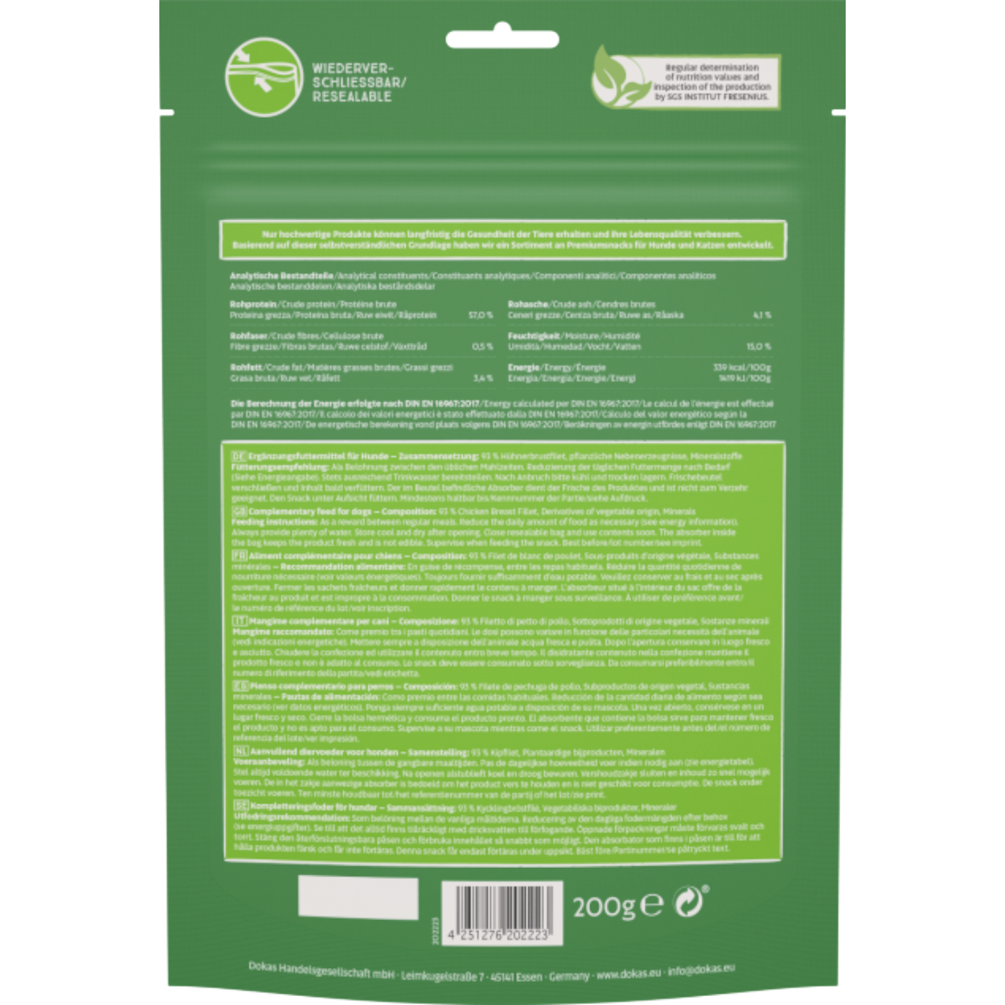 Dokas Dog - Hühnerbrust Stückchen