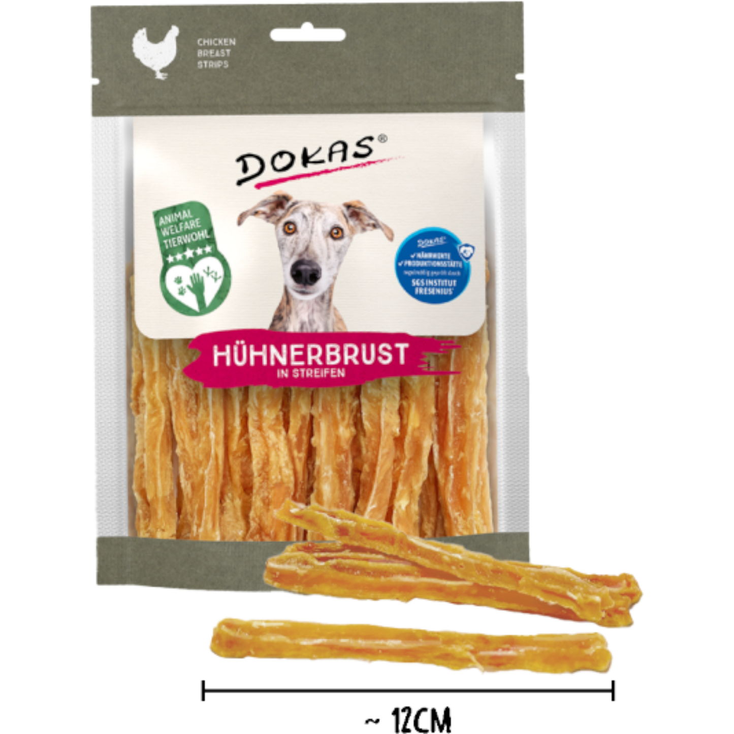 Dokas Dog - Hühnerbrust in Streifen