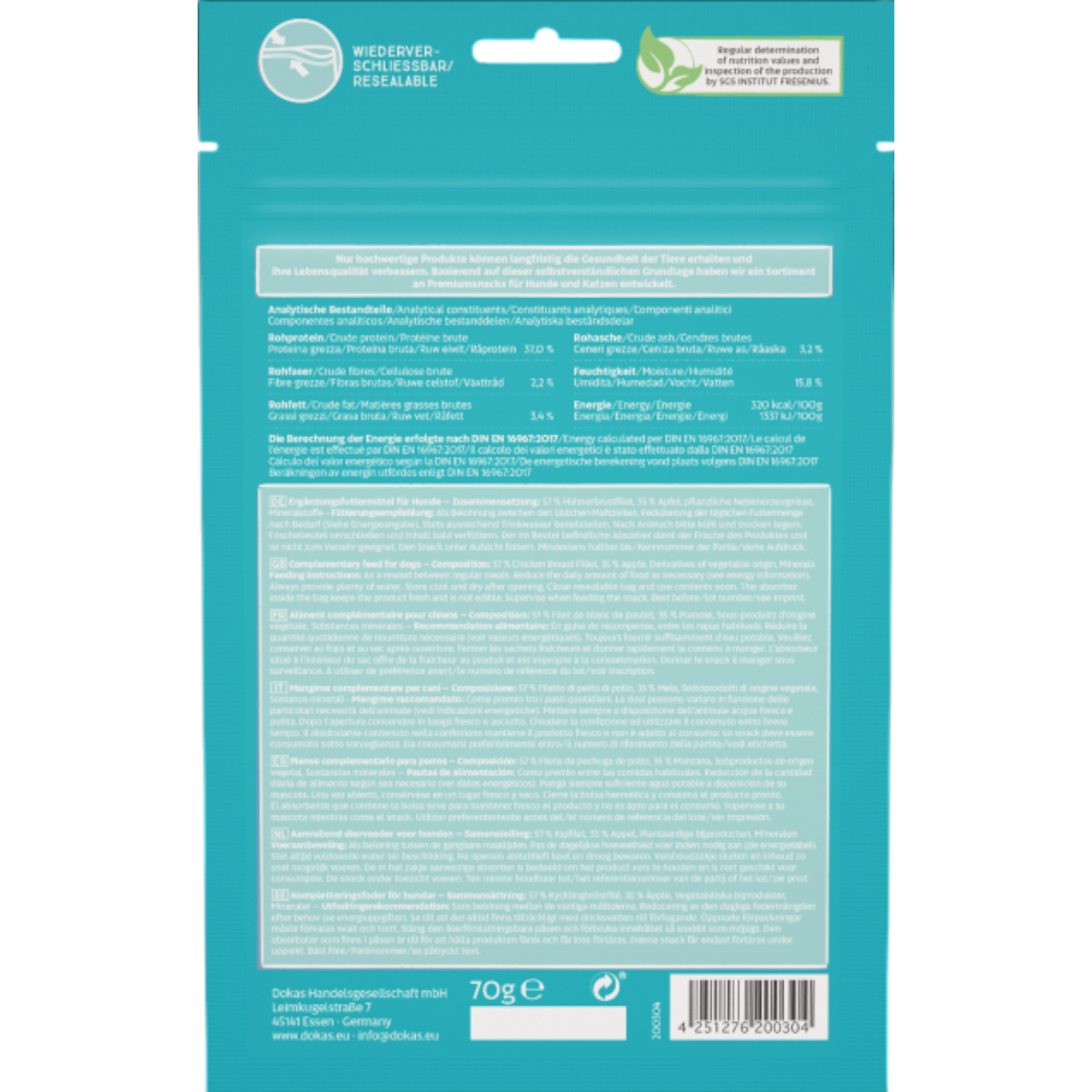 Dokas Dog - Hühnerbrust mit Apfel