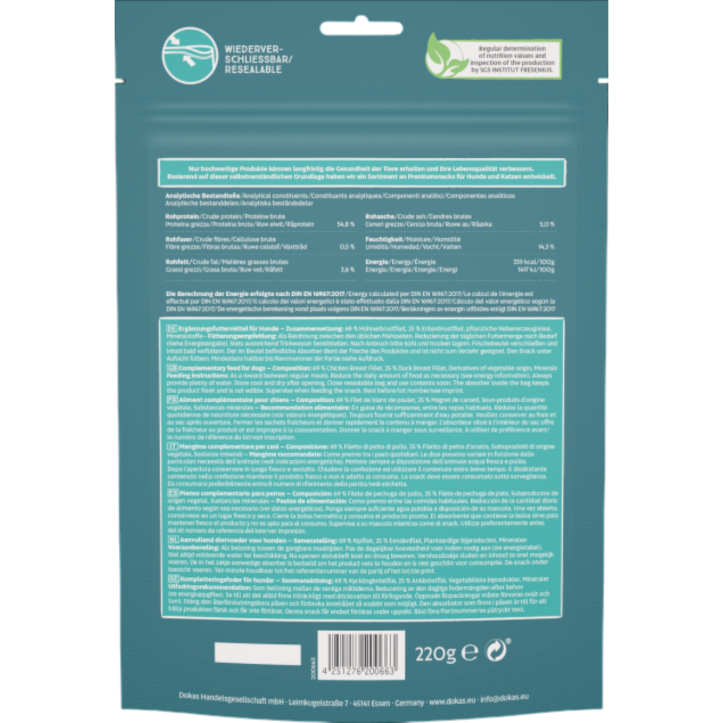 Dokas Dog - Hühnerbrust mit Ente