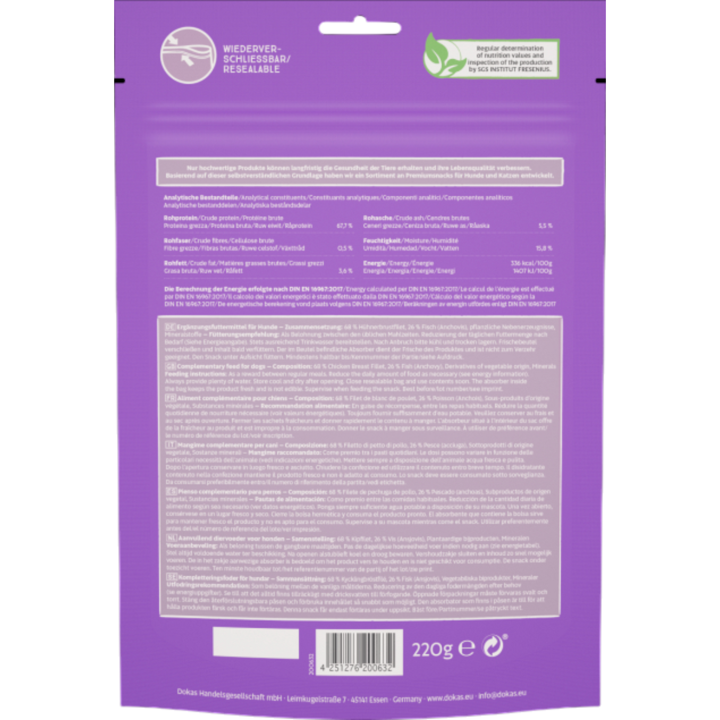 Dokas Dog - Hühnerbrust mit Fisch