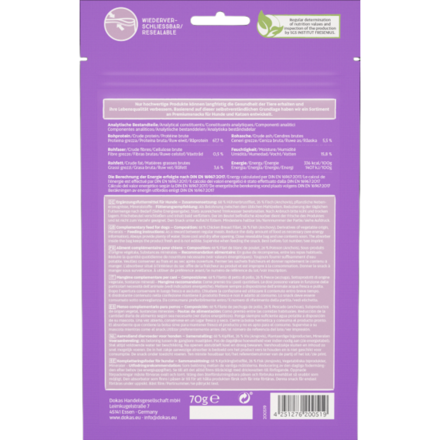 Dokas Dog - Hühnerbrust mit Fisch