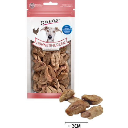 Dokas Dog - Hühnerherzen (gefriergetrocknet)