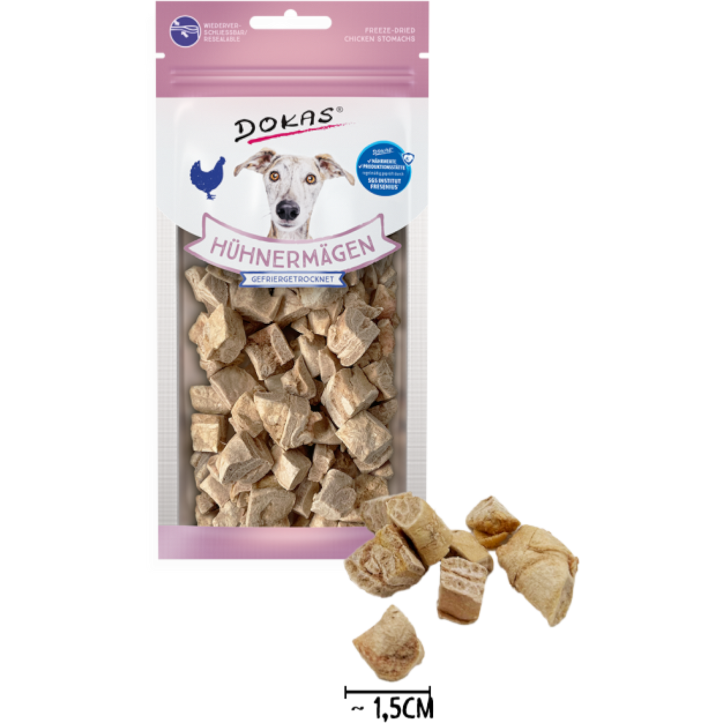 Dokas Dog - Hühnermägen (gefriergetrocknet)
