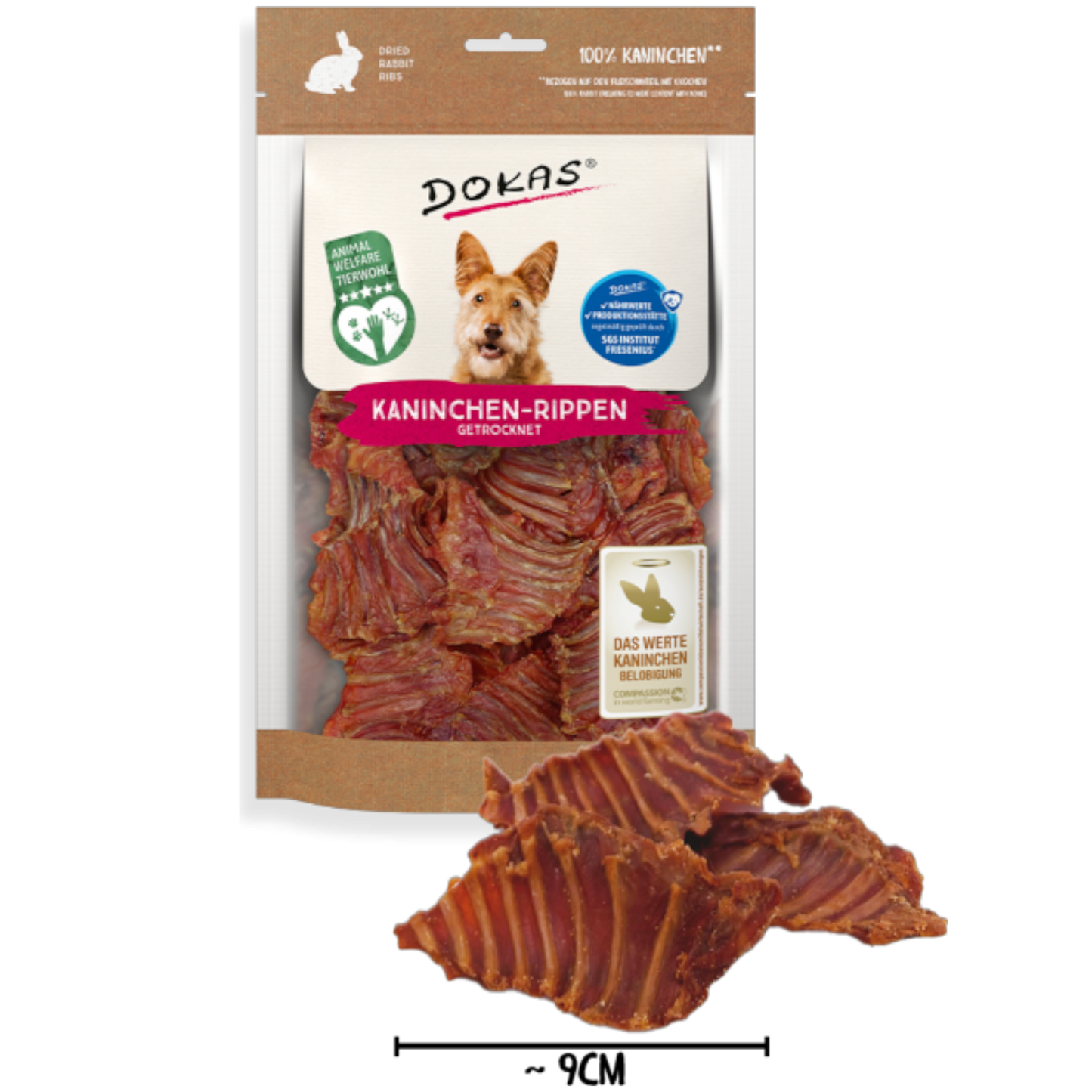 Dokas Dog - Kaninchen-Rippen mit Fleisch
