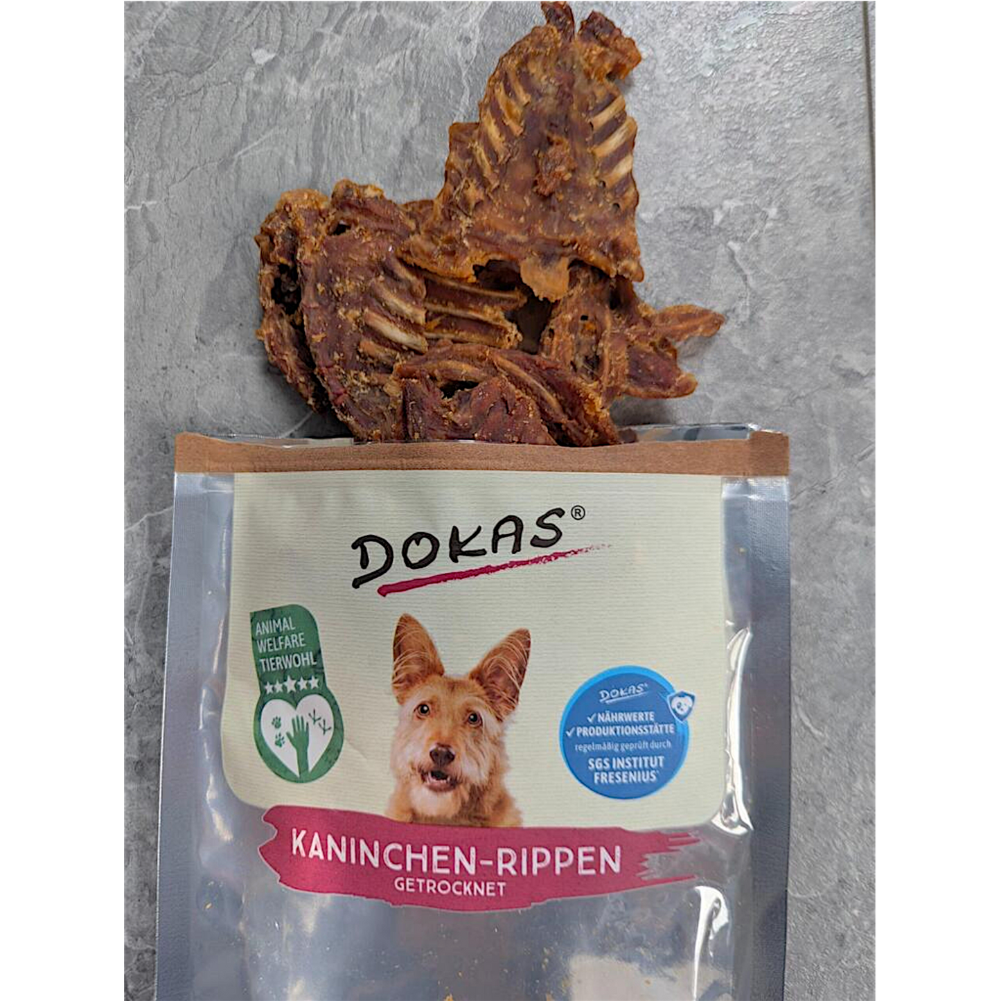 Dokas Dog - Kaninchen-Rippen mit Fleisch