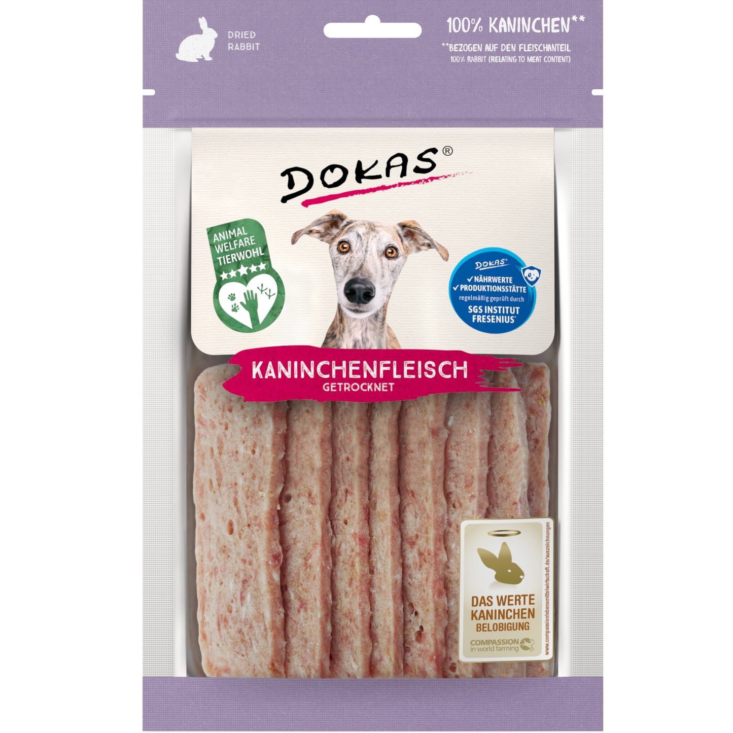 Dokas Dog - Kaninchenfleisch getrocknet