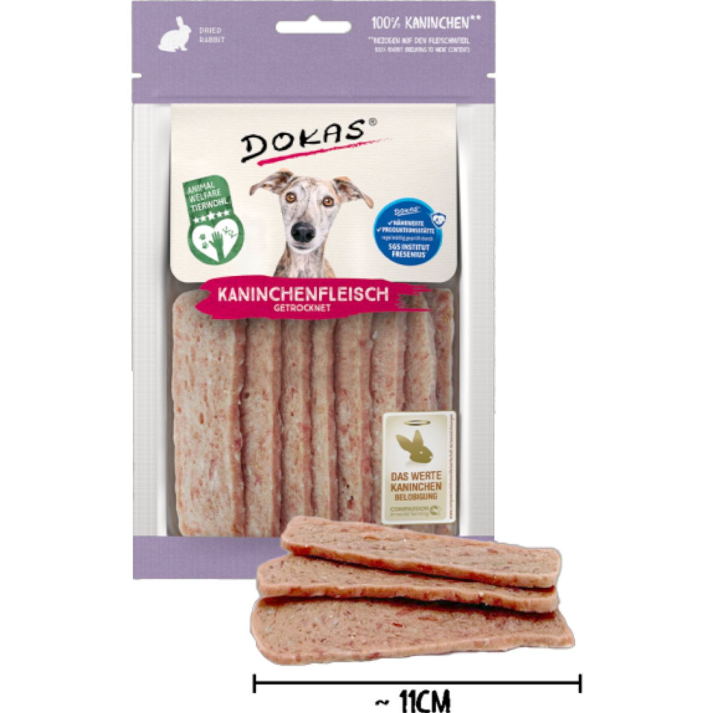 Dokas Dog - Kaninchenfleisch getrocknet