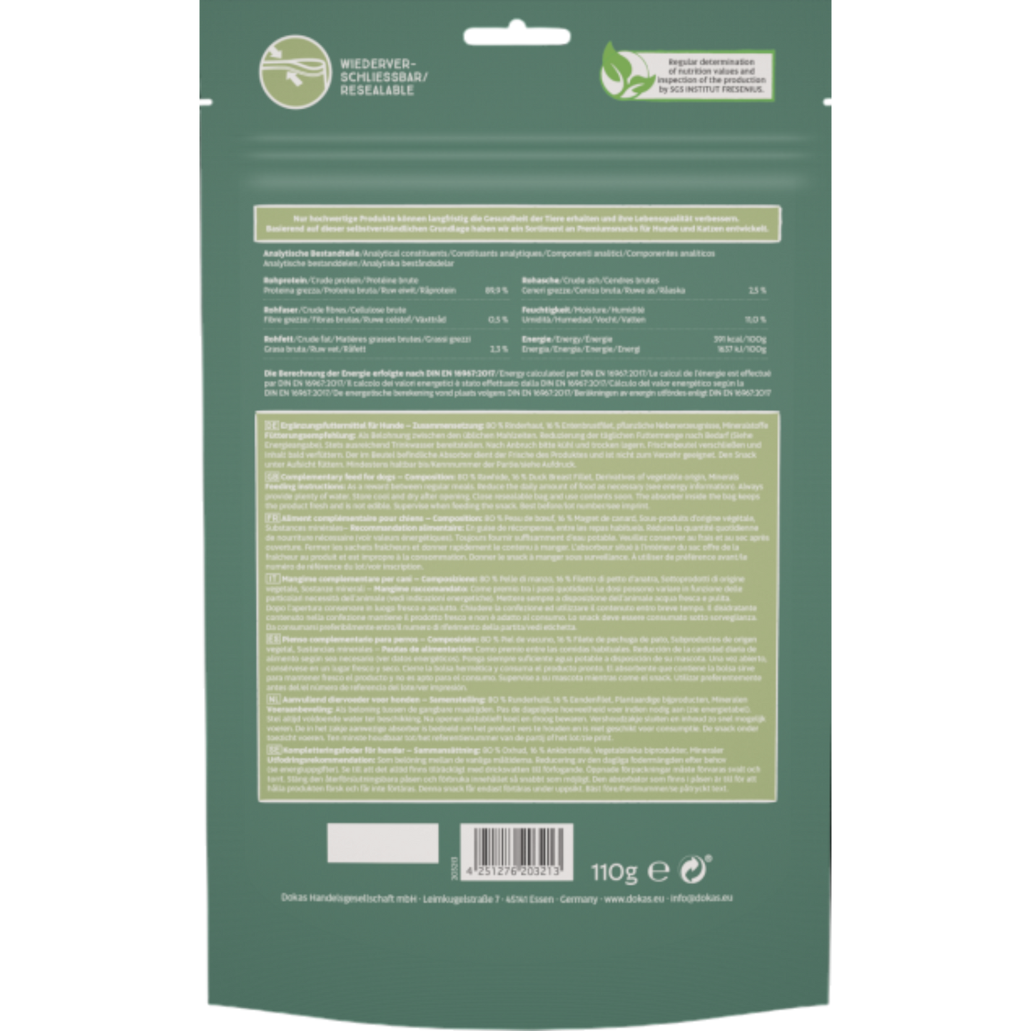 Dokas Dog - Kau-Spirale Entenbrust