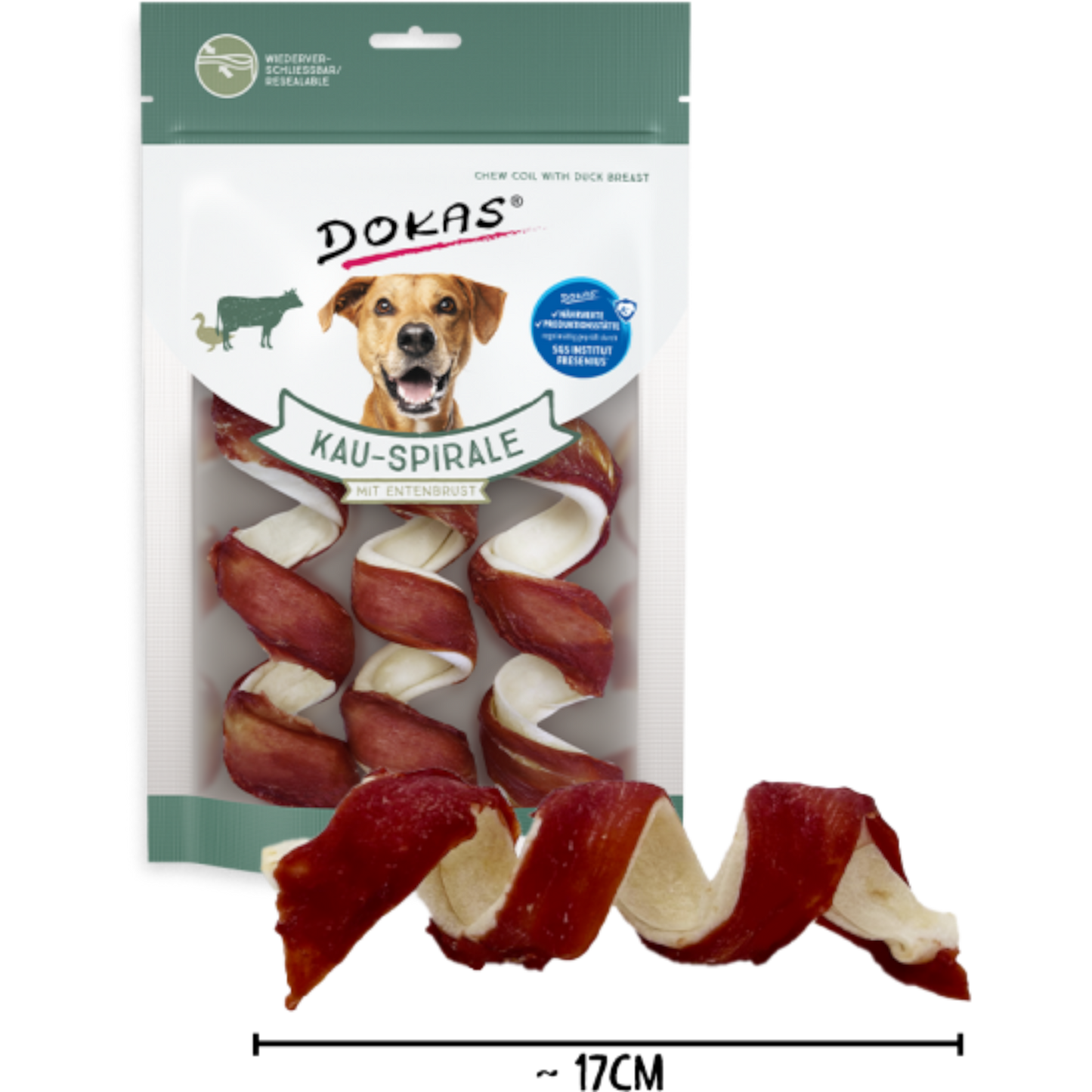 Dokas Dog - Kau-Spirale Entenbrust