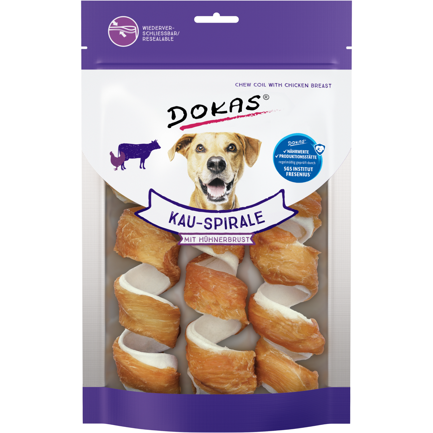 Dokas Dog - Kau-Spirale Hühnerbrust
