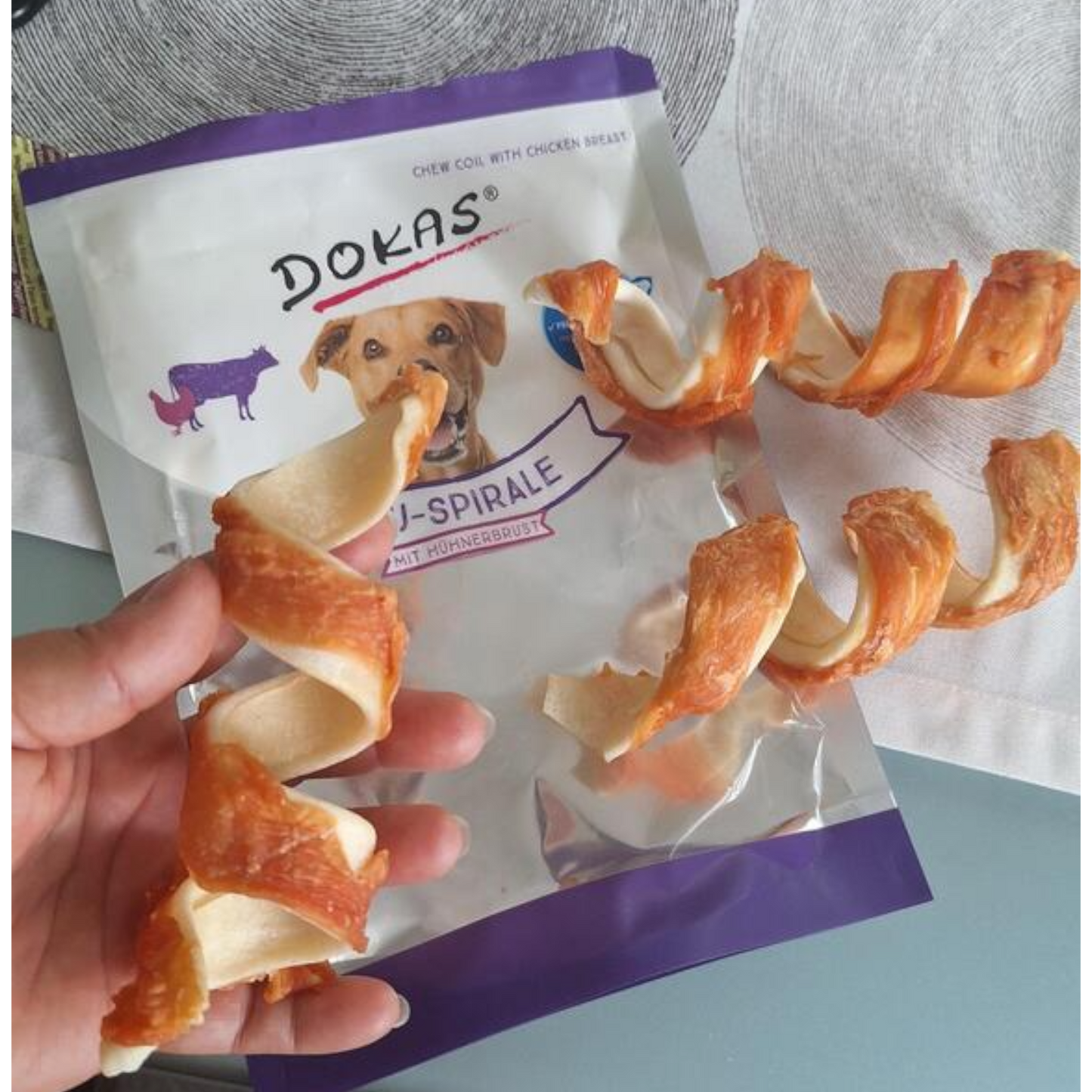 Dokas Dog - Kau-Spirale Hühnerbrust