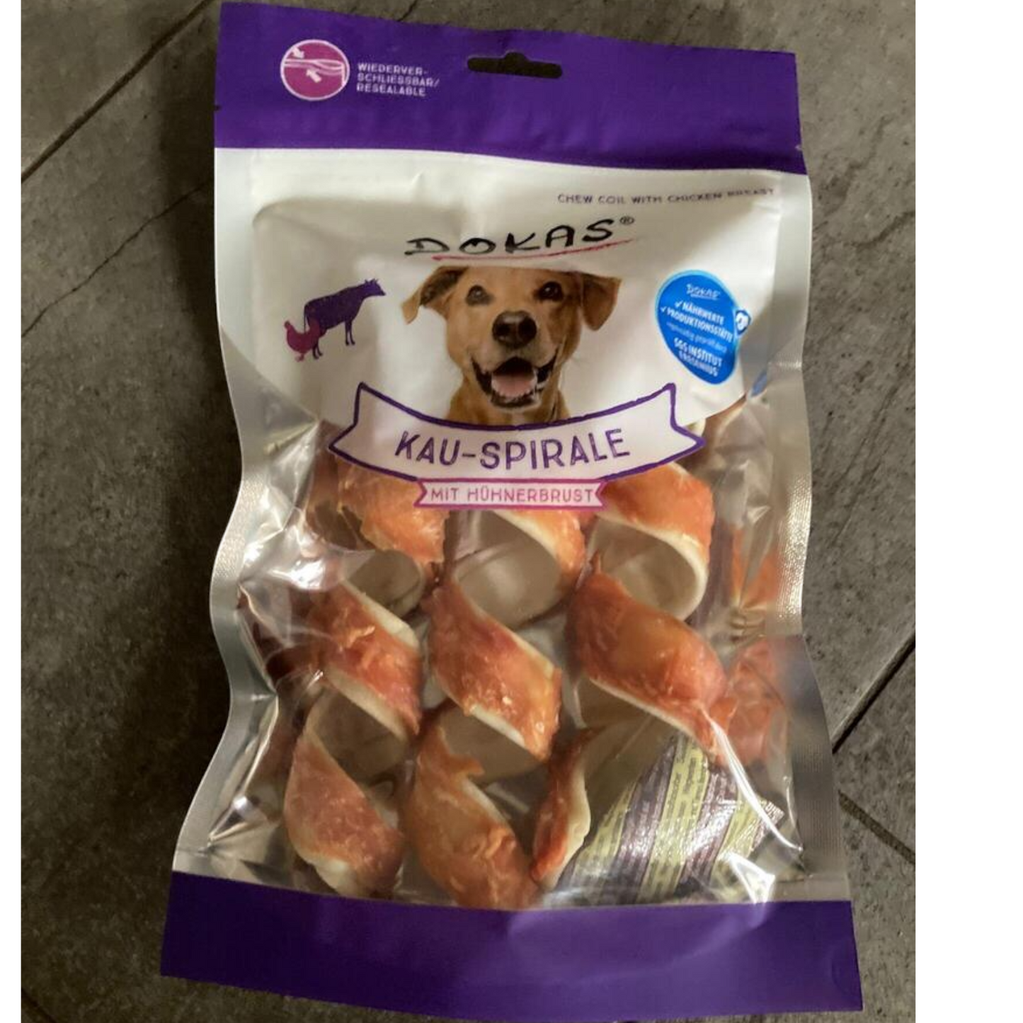 Dokas Dog - Kau-Spirale Hühnerbrust