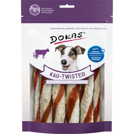 Dokas Dog - Kau-Twister Rinderhaut & Ente