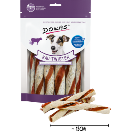 Dokas Dog - Kau-Twister Rinderhaut & Ente
