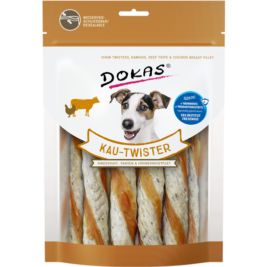 Dokas Dog - Kau-Twister Rinderhaut & Pansen