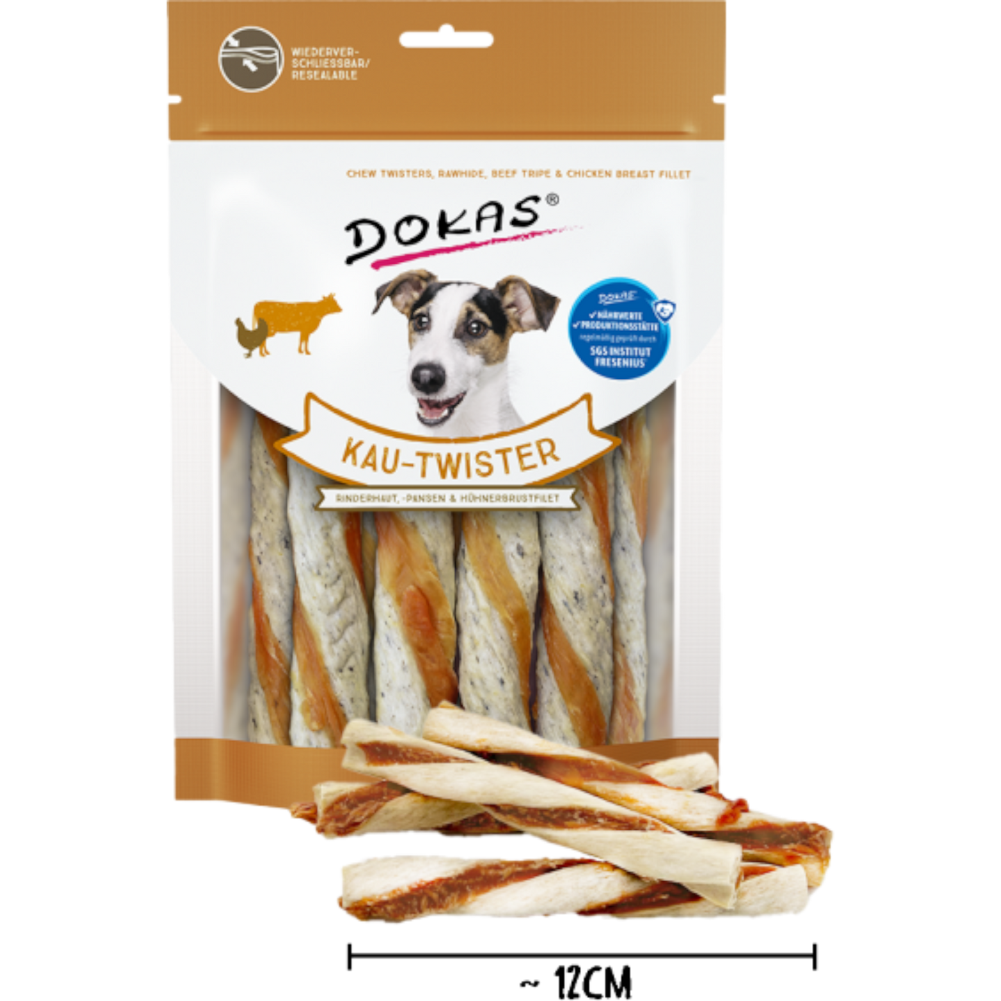 Dokas Dog - Kau-Twister Rinderhaut & Pansen