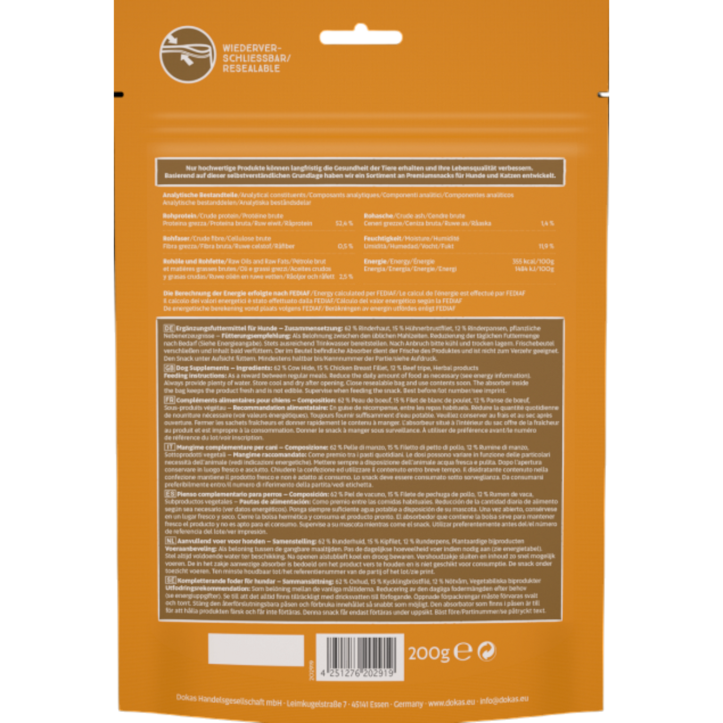 Dokas Dog - Kau-Twister Rinderhaut & Pansen