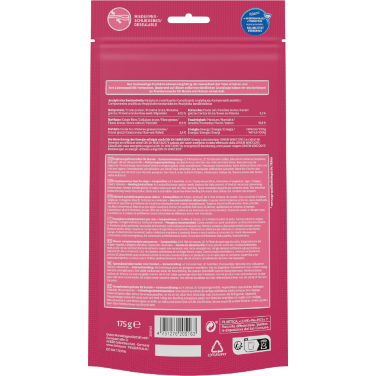 Dokas Dog - Kauchips Hühnerbrust