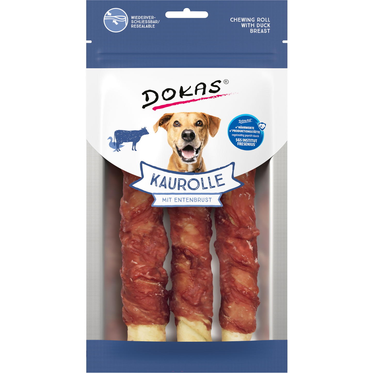 Dokas Dog - Kaurolle Entenbrust Medium