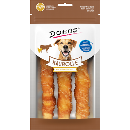 Dokas Dog - Kaurolle Hühnerbrust Medium