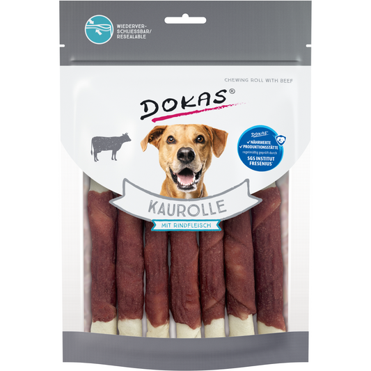 Dokas Dog - Kaurolle mit Rindfleisch