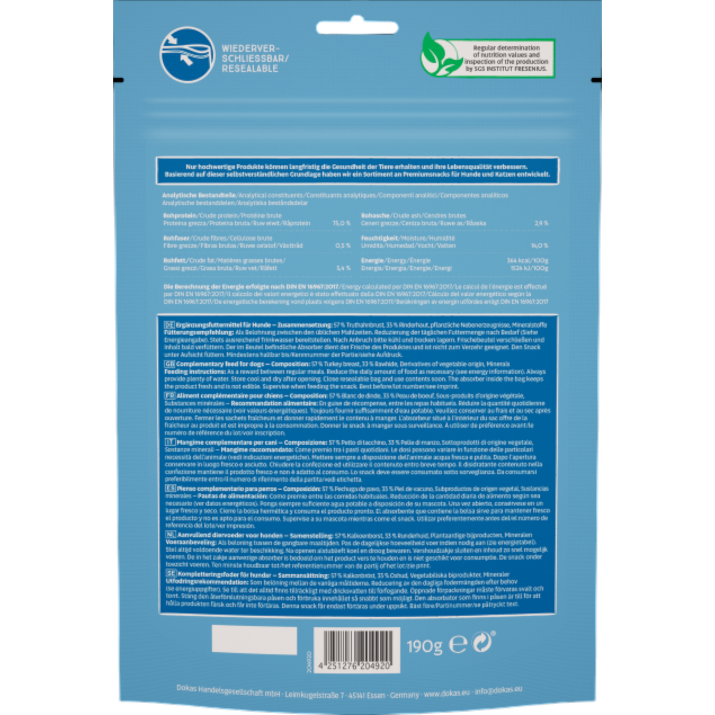 Dokas Dog - Kaurolle mit Truthahnbrust