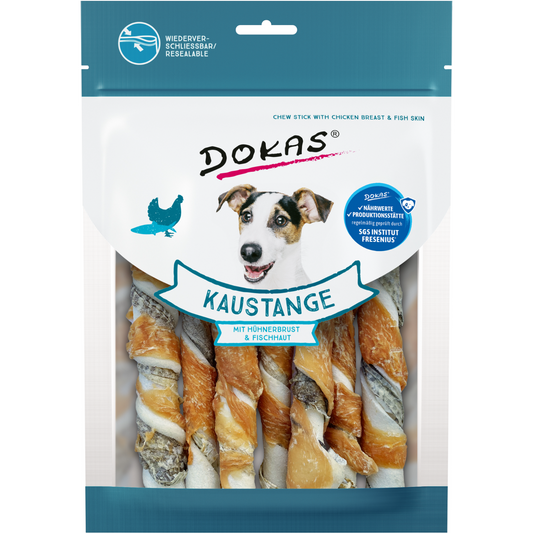 Dokas Dog - Kaustange Hühnerbrust & Fischhaut