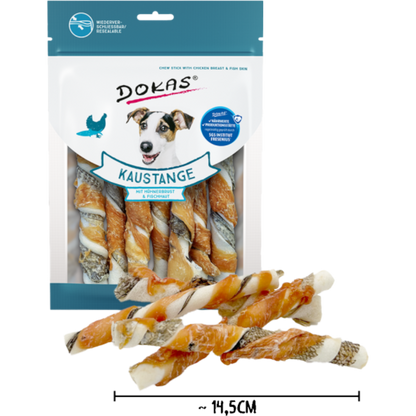 Dokas Dog - Kaustange Hühnerbrust & Fischhaut