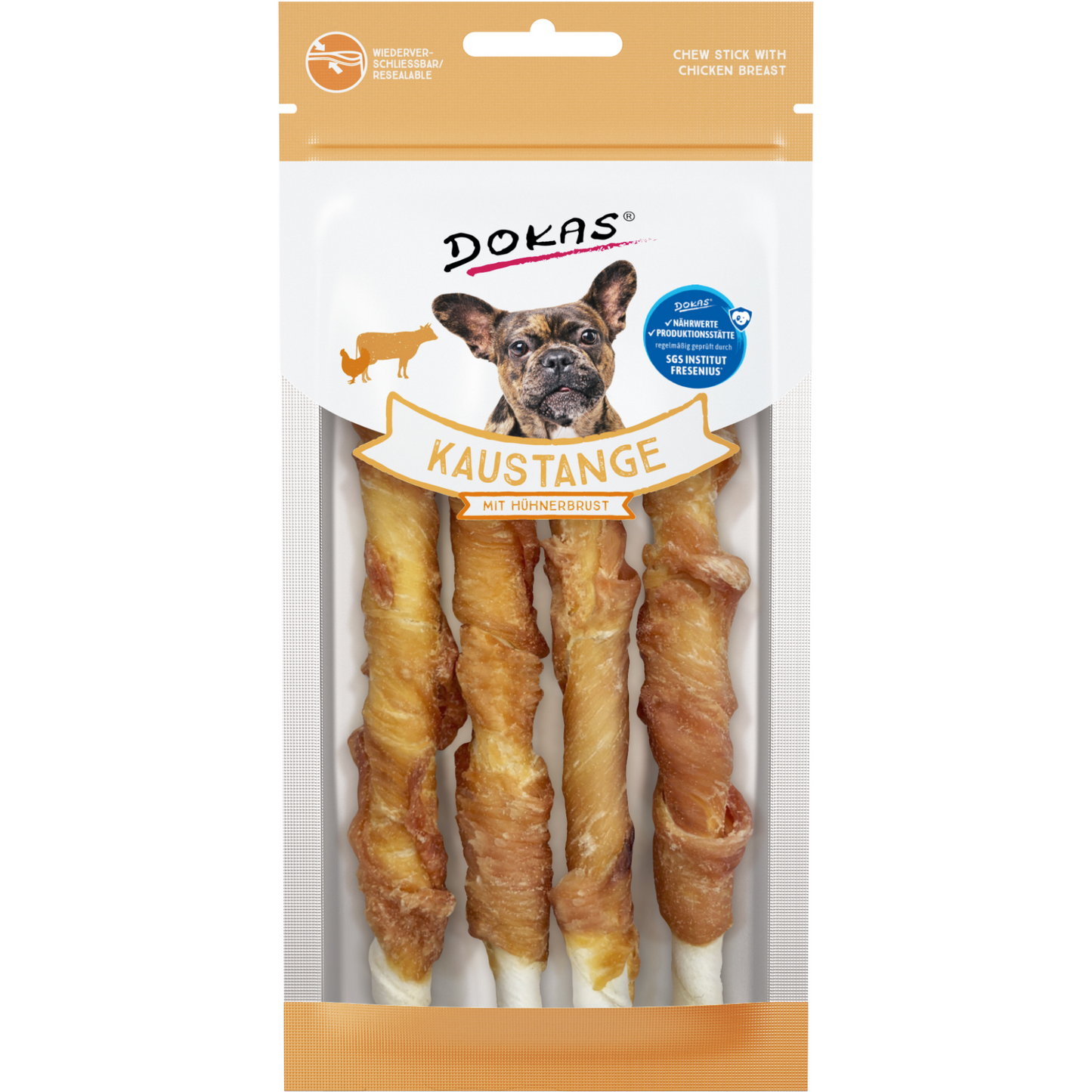 Dokas Dog - Kaustange mit Hühnerbrust