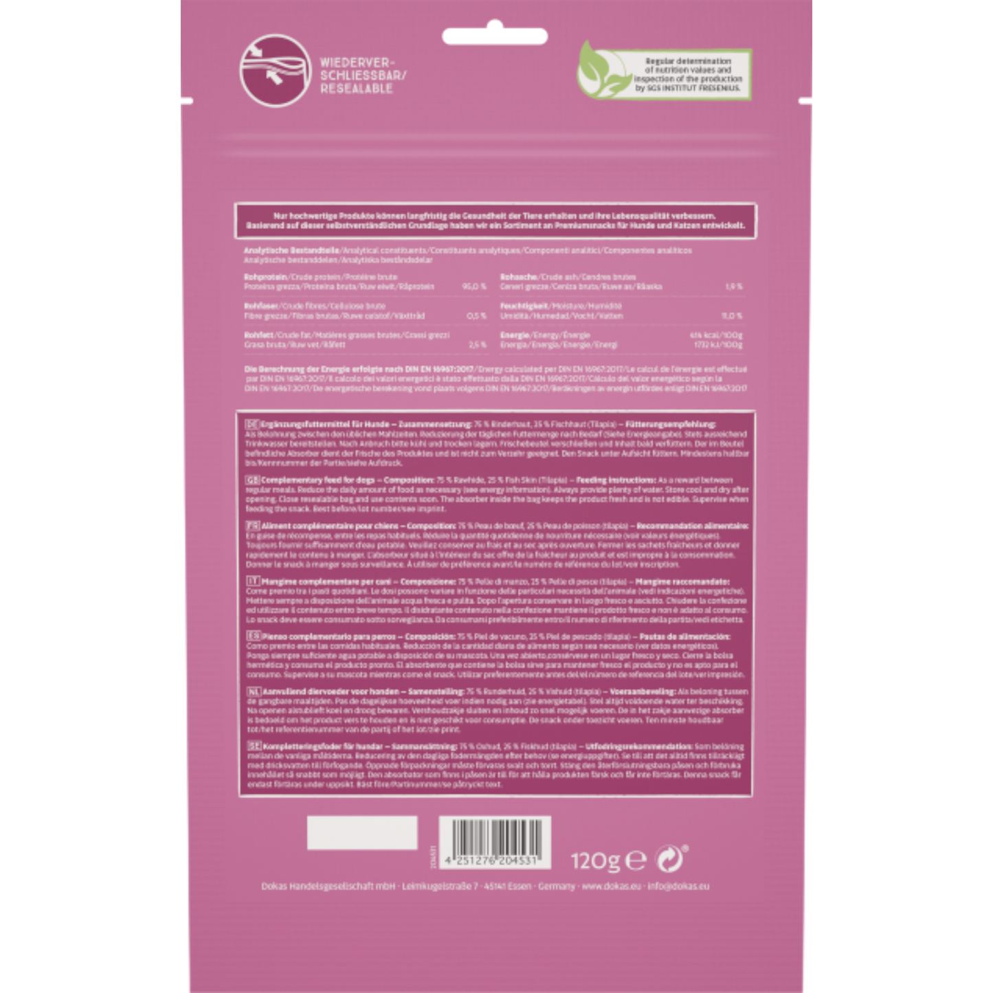 Dokas Dog - Kauzopf mit Fischhaut