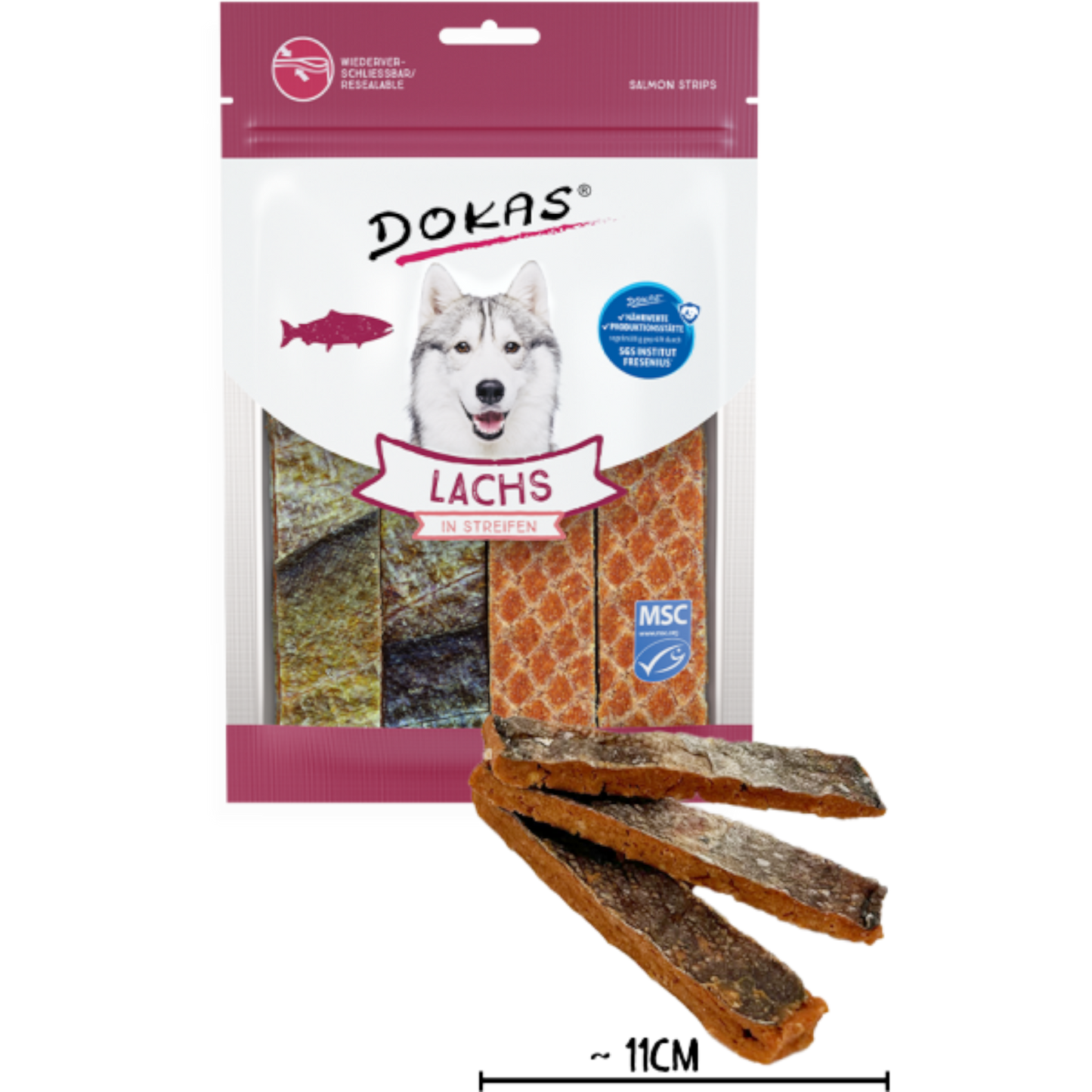 Dokas Dog - Lachs Streifen