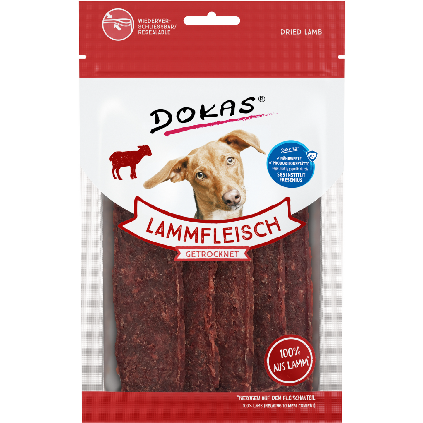 Dokas Dog - Lammfleisch getrocknet