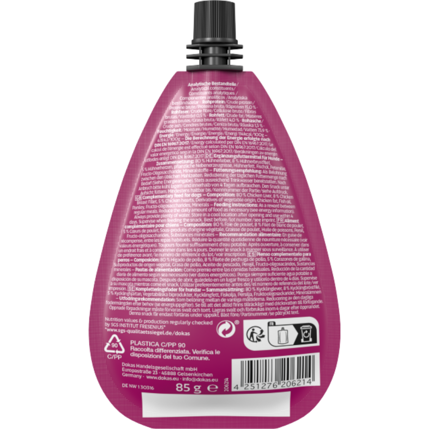 Dokas Dog - Leber-Creme mit Hühnerbrust