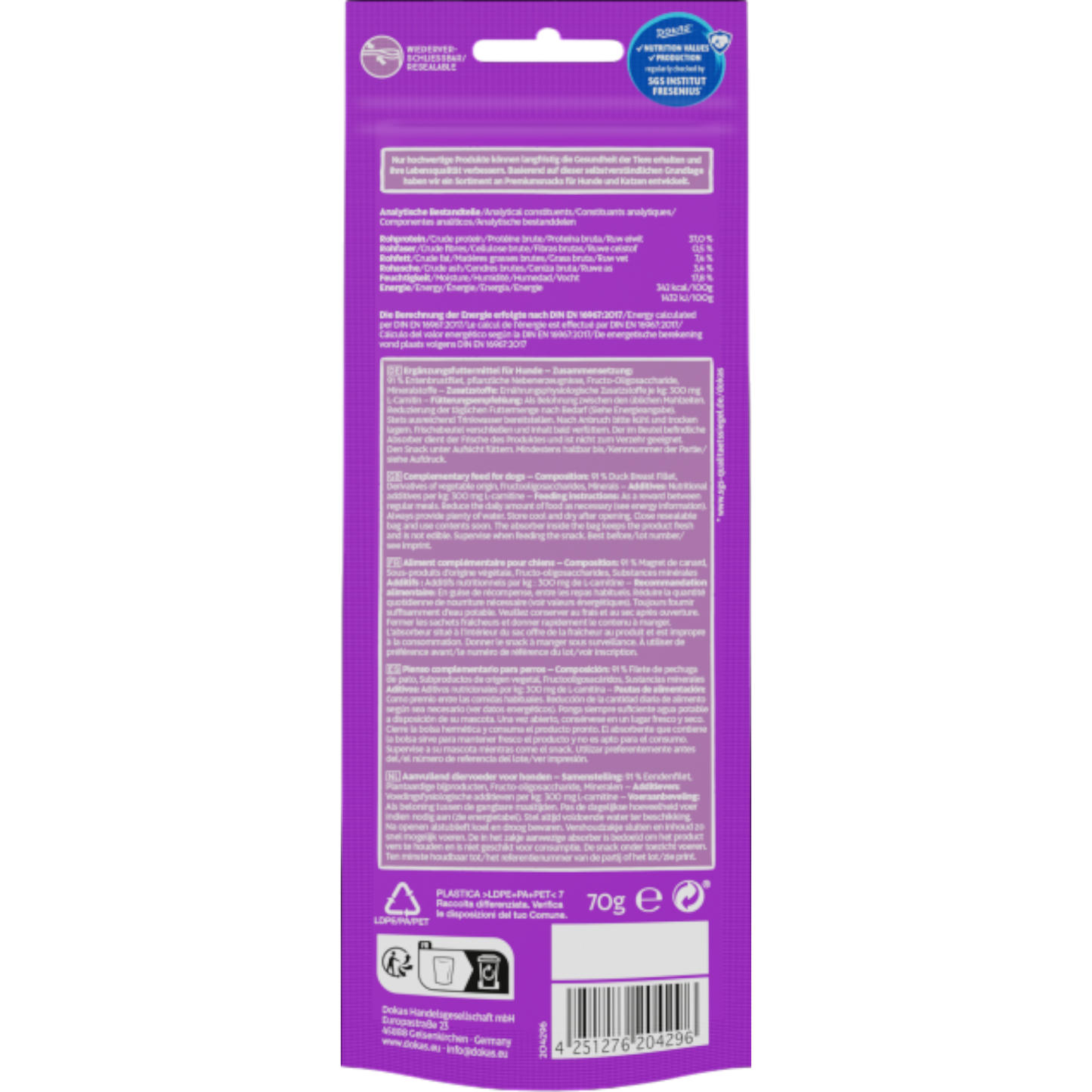 Dokas Dog - Minis Entenbrust