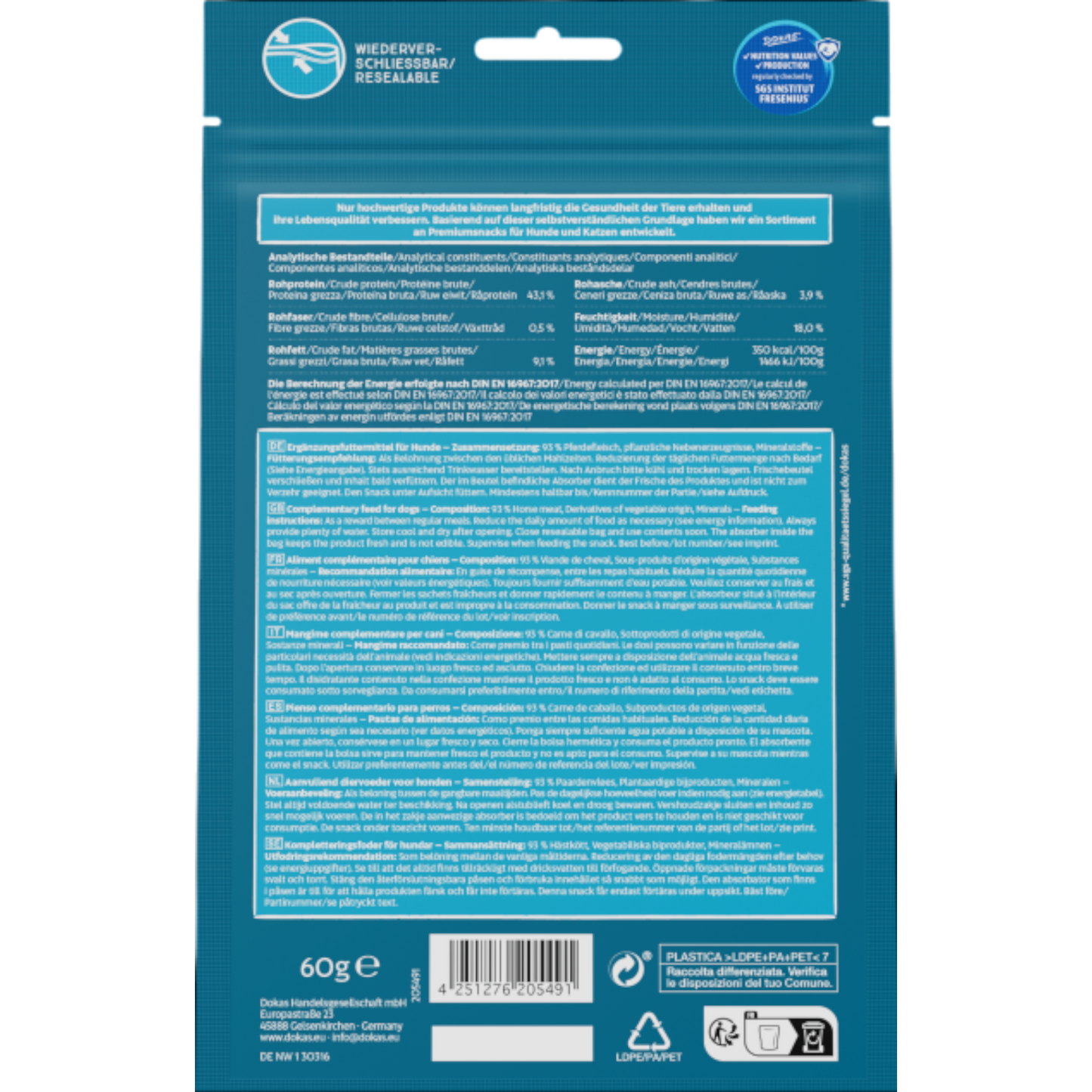 Dokas Dog - Pferdefleisch getrocknet