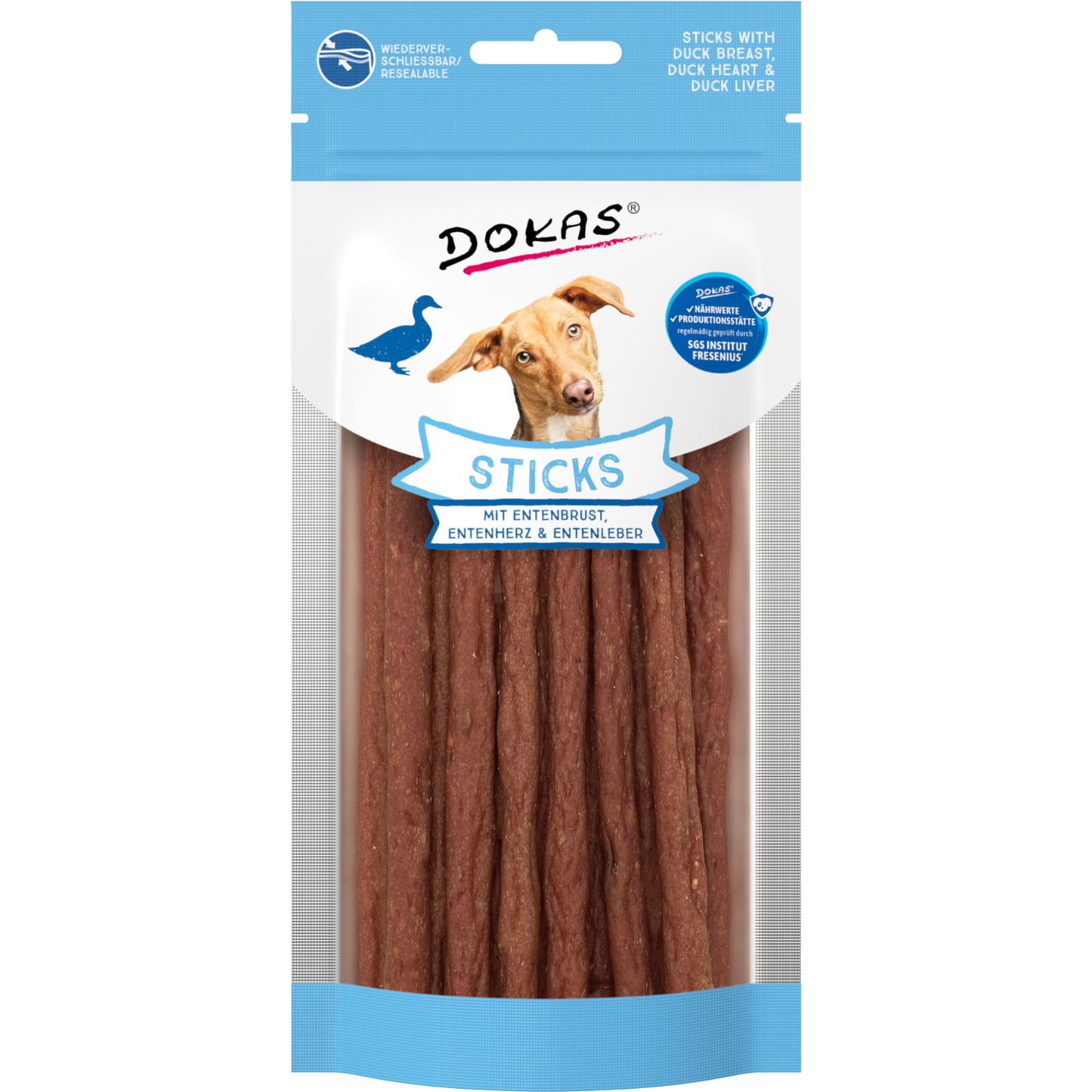 Dokas Dog - Sticks mit Entenbrust, Herz & Leber