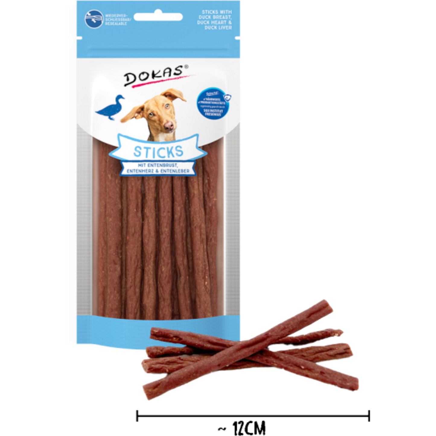 Dokas Dog - Sticks mit Entenbrust, Herz & Leber