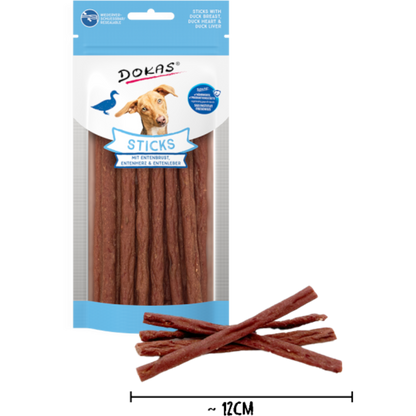 Dokas Dog - Sticks mit Entenbrust, Herz & Leber